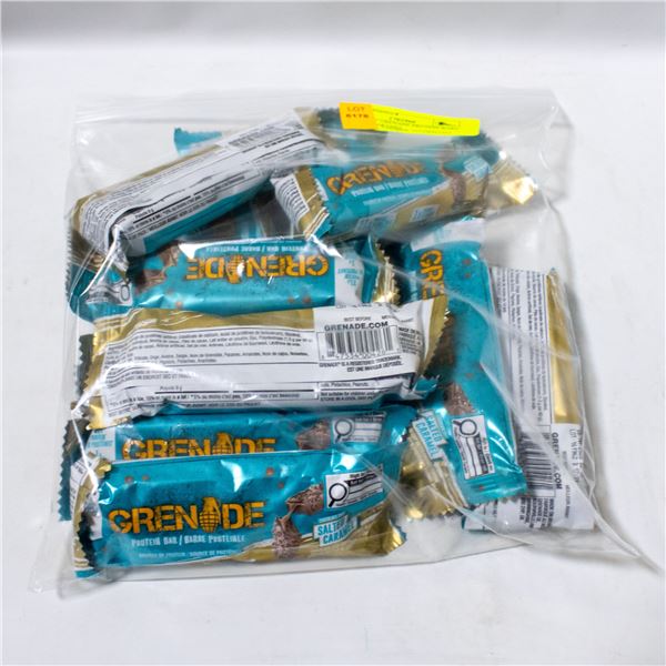 BAG OF 11 GRENADE PROTEIN BARS SALTED CARAMEL