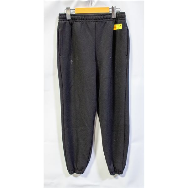 LAZY PANTS FLEECE JOGGERS BLACK SIZE SMALL