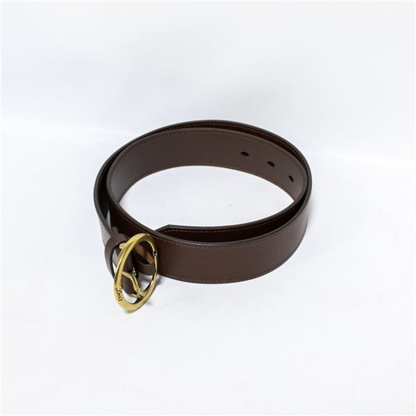 LEVIS MENS LEATHER BELT BROWN SIZE SMALL