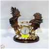 Image 1 : EAGLE CLOCK. APPROX 13”W X 14”H X 10”D