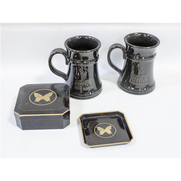 JAPAN OTAGIRI PAPILLON BUTTERFLY COASTERS