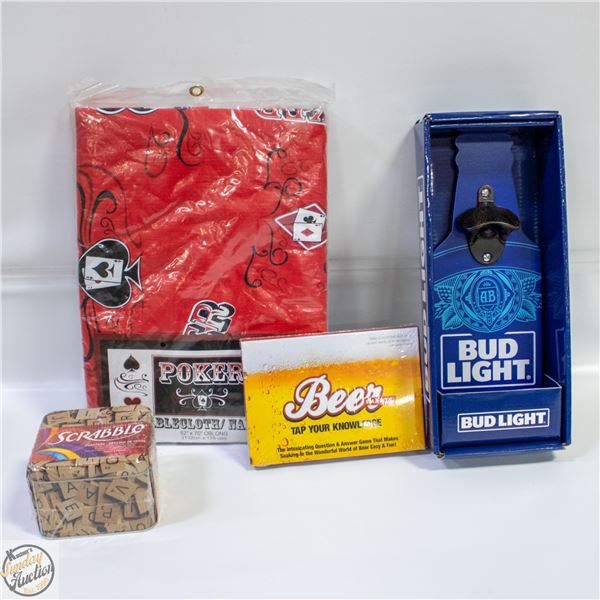 NEW/SEALED BUD LIGHT WOODEN
