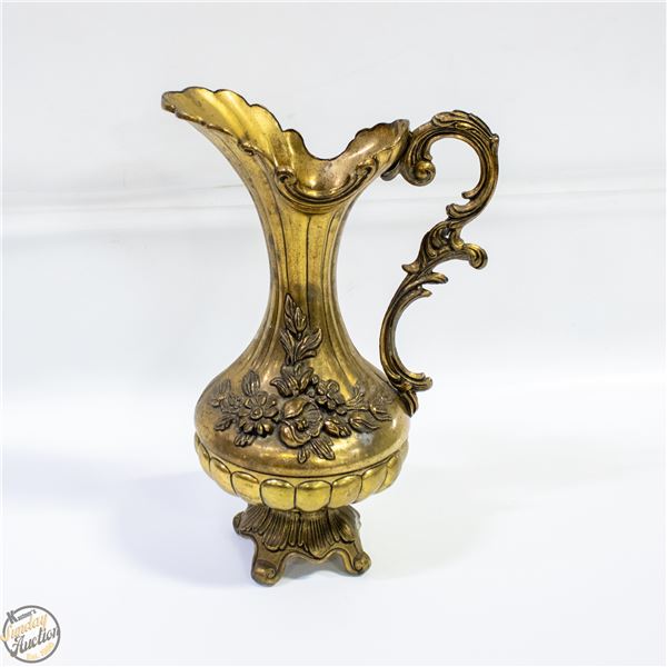 VINTAGE BRASS PITCHER VASE