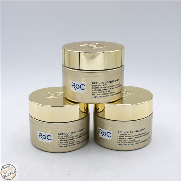 3 PK OF ROC DEEPLY HYDRATE AND LINE REDUCING CREAM