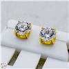 Image 1 : NEW GOLD PLATED ROUND STUD EARRINGS