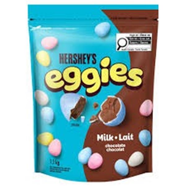 NEW HERSHEY'S EGGIES MILK CHOCOLATES - 1.1KG