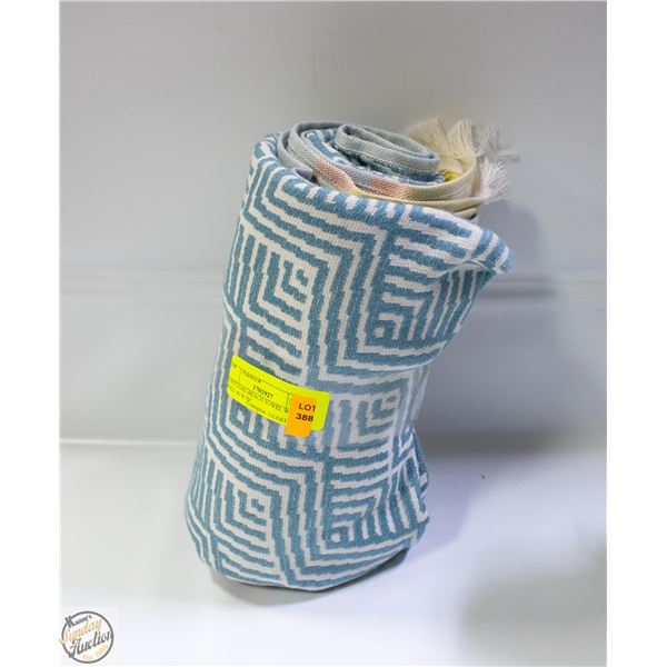 PORTUGAL BEACH TOWEL WITH FRILL 40 X 70"