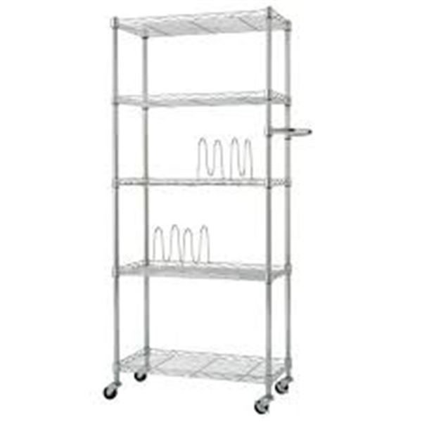 BRAND NEW TRINITY 5-TIER PANTRY RACK WITH WHEELS