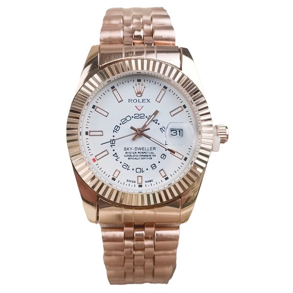 NEW REPLICA R0LEX "SKY-DWELLER" QUARTZ WATCH