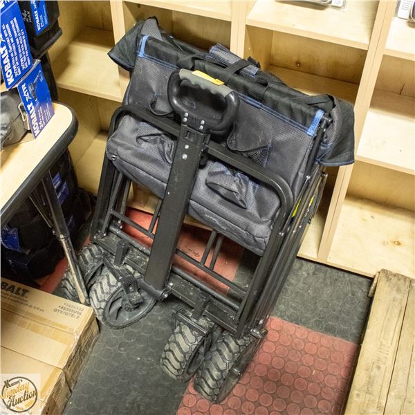 MAC SPORT FOLDING WAGON WITH 4 WHEELS AND BRAKES