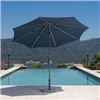 Image 1 : NEW SUNVILLA LED MARKET UMBRELLA BLACK SET- 10FT
