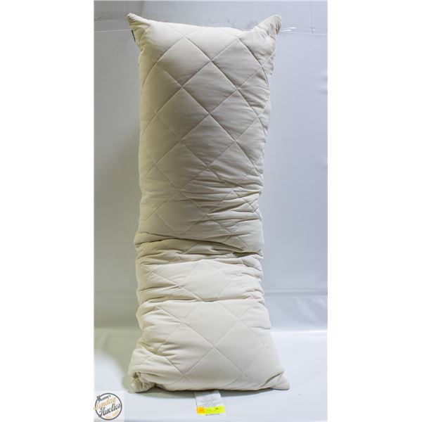 BELOW ZERO COOLING BODY PILLOW WHITE - 20 X 54"