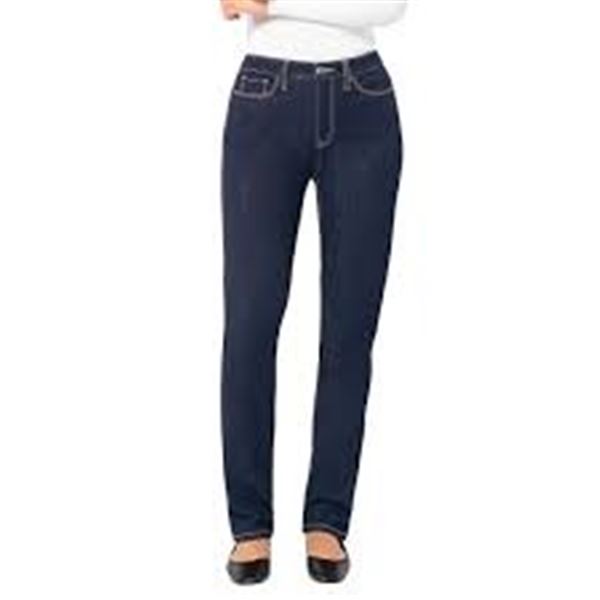 NEW WOMENS SANTANA MID RISE STRAIGHT JEANS SIZE 12