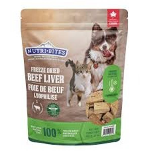 NEW NUTRI BITES FREEZE DRIED BEEF LIVER PET TREATS