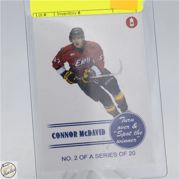 CONNOR MCDAVID PRE-ROOKIE SPOT THE WINNER MAGIC-