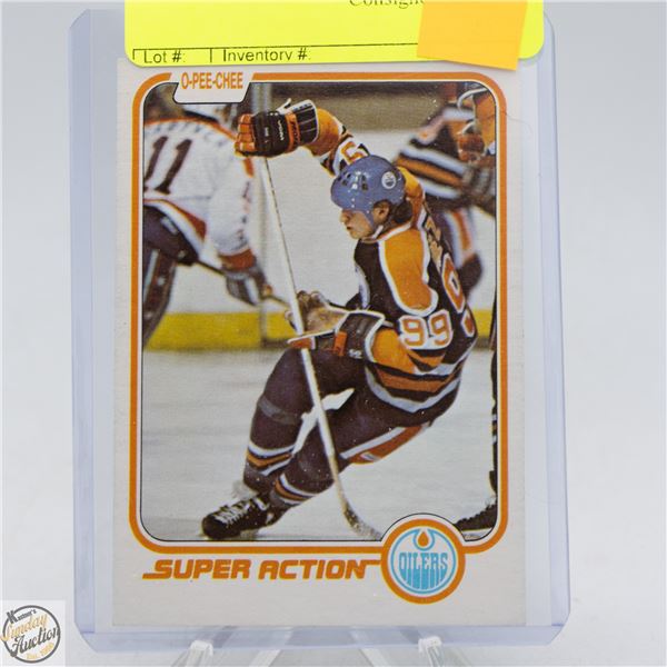 WAYNE GRETZKY 81-82 OPC CARD #125 SUPER ACTION