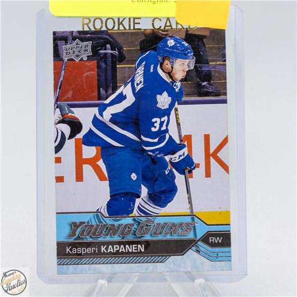 KASPERI KAPANEN YOUNG GUNS ROOKIE UPPERDECK