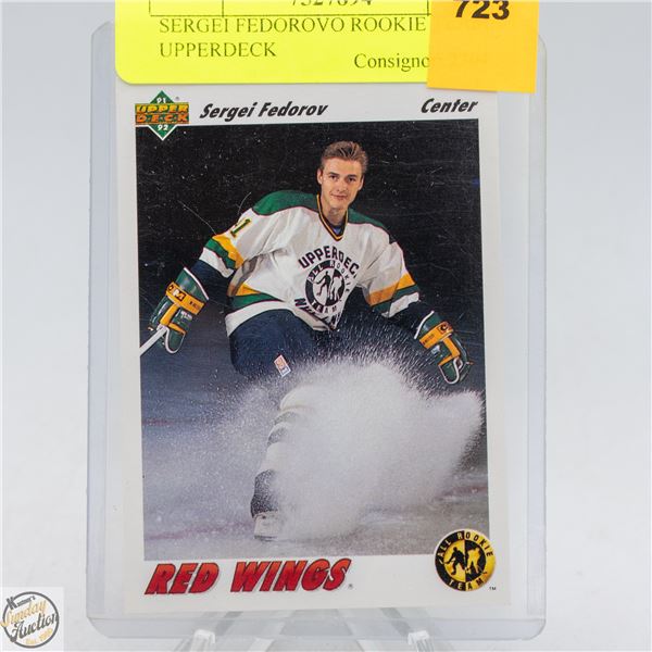 SERGEI FEDOROV ROOKIE TEAM UPPERDECK