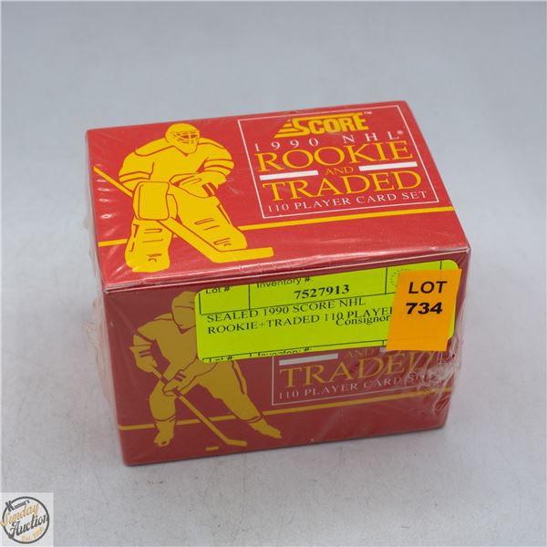 SEALED 1990 SCORE NHL ROOKIE+TRADED 110 PLAYER SET