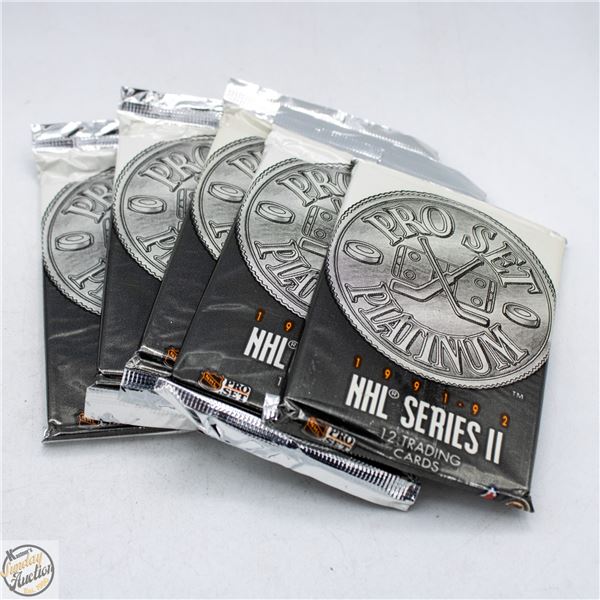 4 SEALED 91-92 PROSET PLATINUM NHL SERIES 2