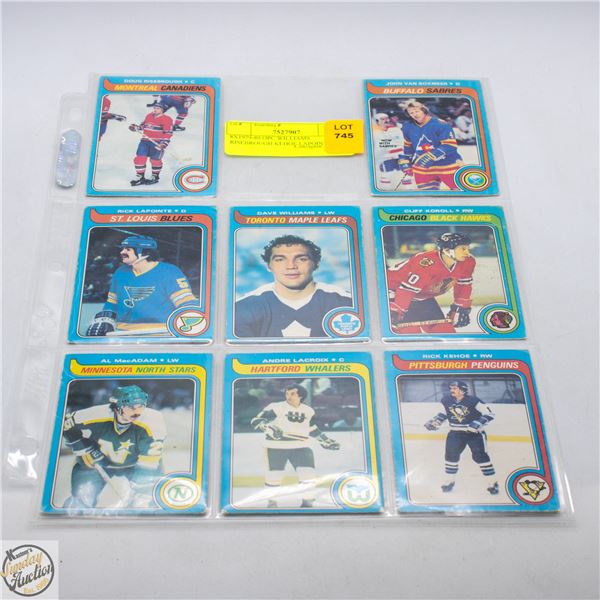 8X1979-80 OPC WILLIAMS RISEBROUGH KEHOE LAPOINTE