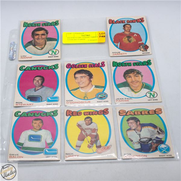 8X1970-71 OPC NANNE JARRETT STEWART PARISE