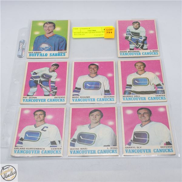 8X1969-70 OPC QUINN HALL KRAKE BOUDRAIS