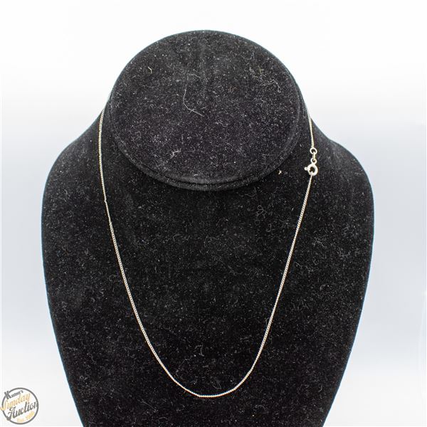 SILVER 925 ITALY LADIES NECKLACE, 17 INCHES LONG