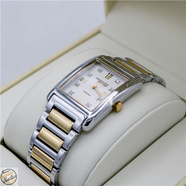 NEW ANNE KLEIN NEW YORK DIAMOND LADIES WATCH