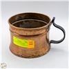 Image 1 : VINTAGE HAND-HAMMERED TURKISH COPPER CAULDRON