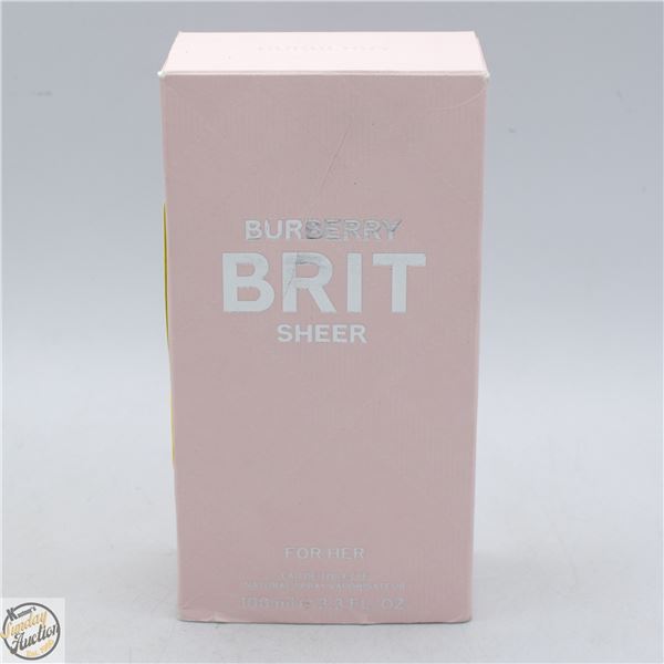 BURBERRY BRIT SHEER FOR HER EAU DE TOILETTE, 100ML