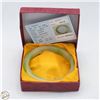 Image 1 : #4344-LIGHT EMERALD GREEN JADE BANGLE WITH
