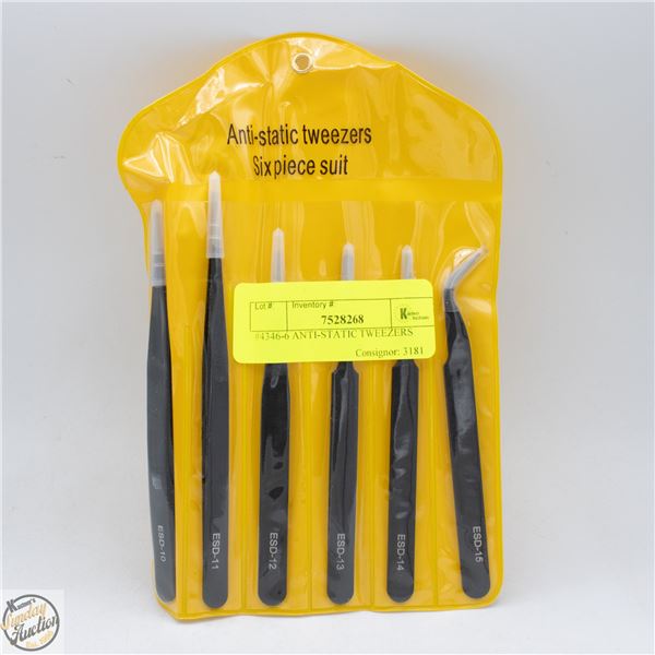 #4346-6 ANTI-STATIC TWEEZERS