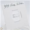 Image 1 : #4356-.999 FINE SILVER BAR WITH 8 BALL ON FRONT