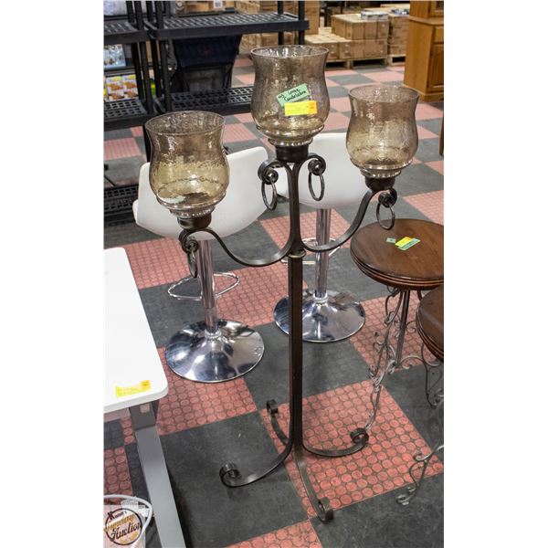 LARGE CANDELABRA WITH 3 CANDLEHOLDERS