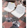 Image 1 : 2 LEATHERETTE STOOLS 24" HIGH