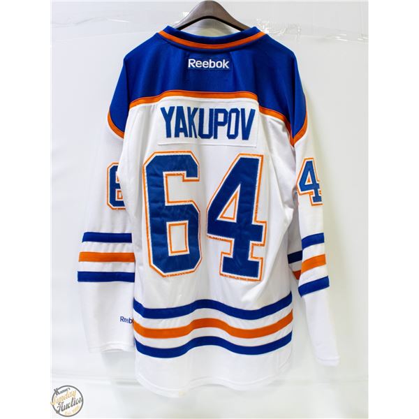 YAKUPOV OILERS XL ADULT JERSEY-ESTATE