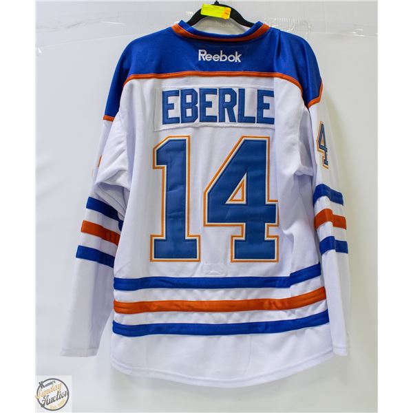 EBERLE OILERS NHL SIZE 50 GAME JERSEY-ESTATE
