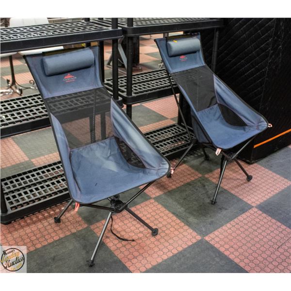 PAIR OF FOLDING CAMP CHAIRS