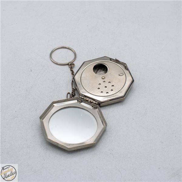 VINTAGE OCTAGONAL COMPACT MIRROR WITH