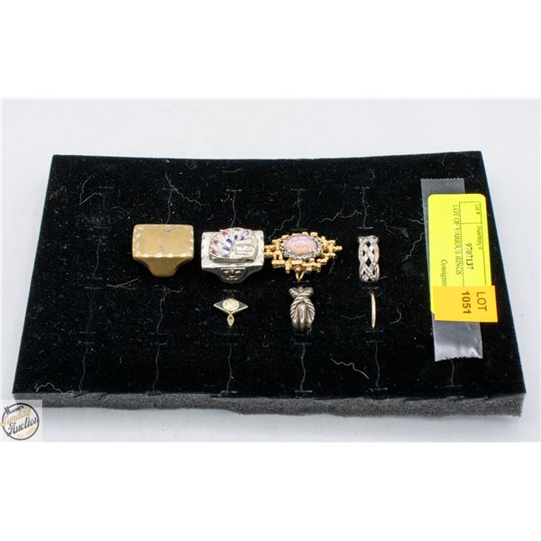 LOT OF VARIOUS RINGS