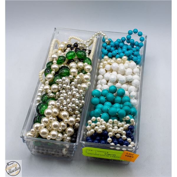 VINTAGE LOT OF VARIOUS JEWERLY