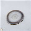 Image 1 : VINTAGE POLISHED GEODE AGATE SLICE- 4" X 3.5