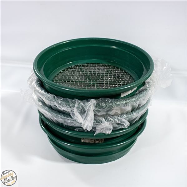 5 X STAINLESS STEEL MESH GOLD SIFTING-