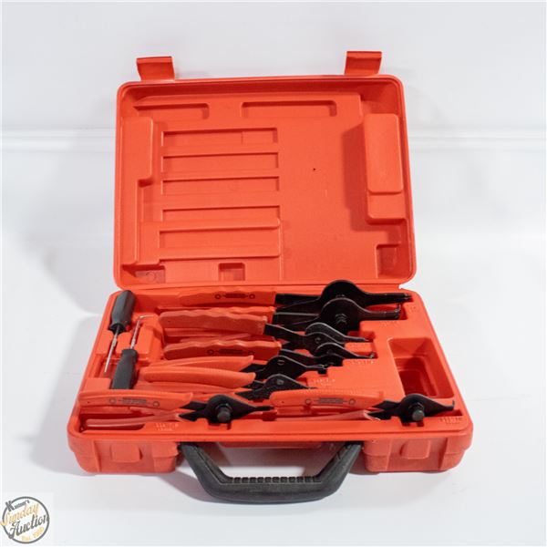 SNAP RING PLIER SET IN RED CASE