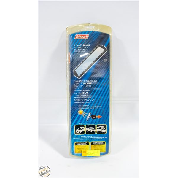 COLEMAN 2 WATT SOLAR 12 BATTERY MAINTAINER