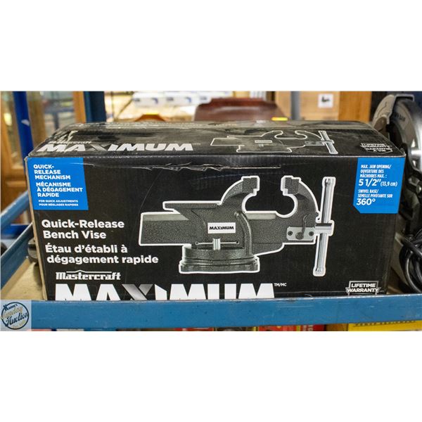 MASTERCRAFT MAXIMUM QUICK RELEASE BENCH VISE