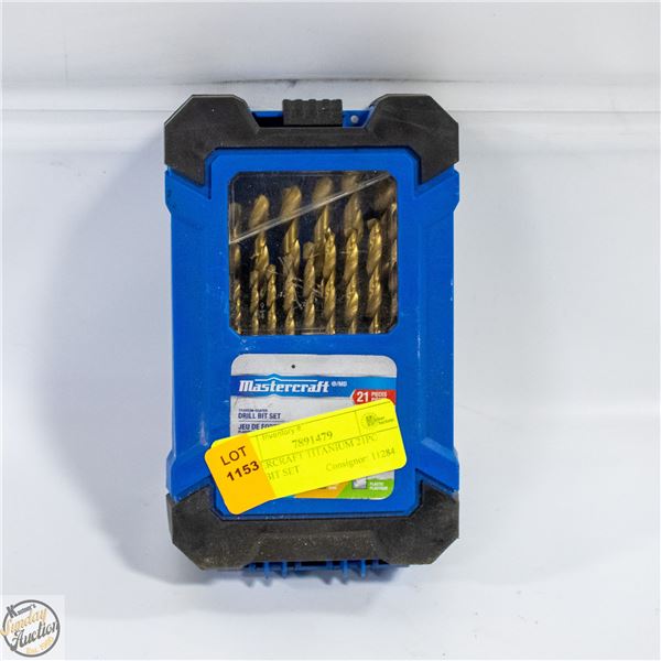 MASTERCRAFT TITANIUM 21PC DRILL BIT SET