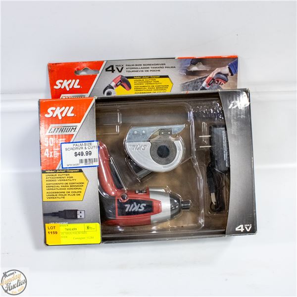 NEW SKIL 4V MAX PALM SIZE SCREWDRIVER