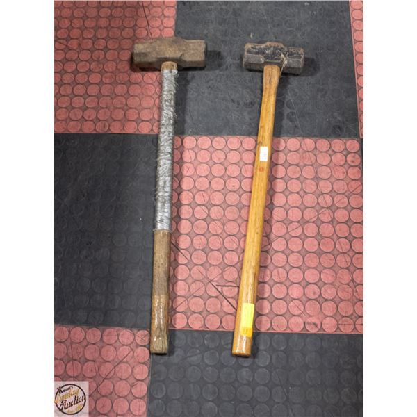 PAIR OF SLEDGE HAMMERS